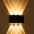 kelvo® SIXOAD KLV-101-0006 Φωτιστικό Τοίχου / Απλίκα LED 18W 1800lm 30° AC 220-240V Αδιάβροχο IP65 Θερμό Λευκό 2700K - CREE XPE Chip & TÜV SÜD Driver - Μαύρο Ματ - Μ17 x Π4 x Υ8cm - 5 Χρόνια Εγγύηση - ledmania.gr