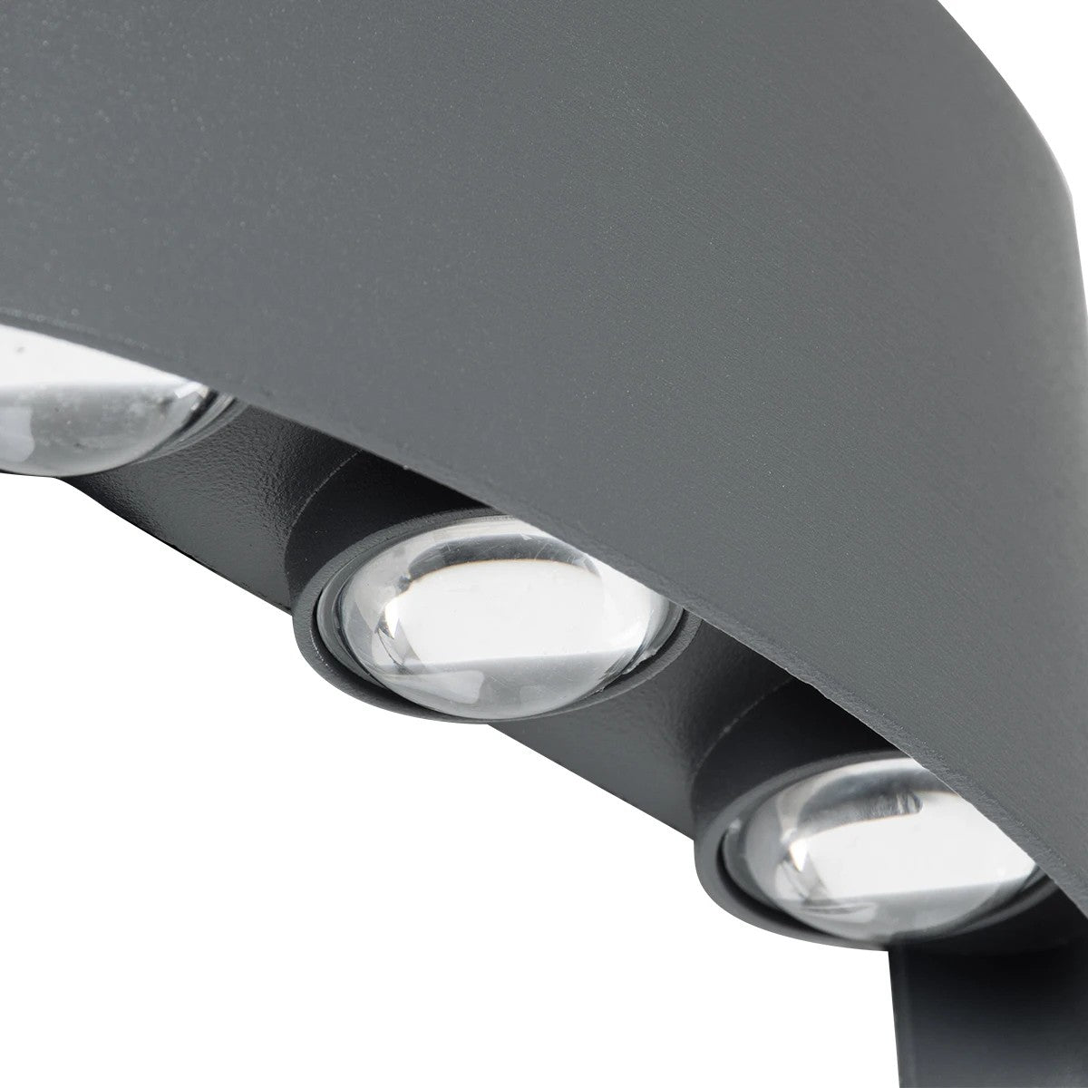kelvo® SIXOAD KLV-101-0010 Φωτιστικό Τοίχου / Απλίκα LED 18W 1980lm 30° AC 220-240V Αδιάβροχο IP65 Φυσικό Λευκό 4500K - CREE XPE Chip & TÜV SÜD Driver - Γκρι Ανθρακί Ματ - Μ17 x Π4 x Υ8cm - 5 Χρόνια Εγγύηση - ledmania.gr
