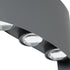 kelvo® SIXOAD KLV-101-0010 Φωτιστικό Τοίχου / Απλίκα LED 18W 1980lm 30° AC 220-240V Αδιάβροχο IP65 Φυσικό Λευκό 4500K - CREE XPE Chip & TÜV SÜD Driver - Γκρι Ανθρακί Ματ - Μ17 x Π4 x Υ8cm - 5 Χρόνια Εγγύηση - ledmania.gr