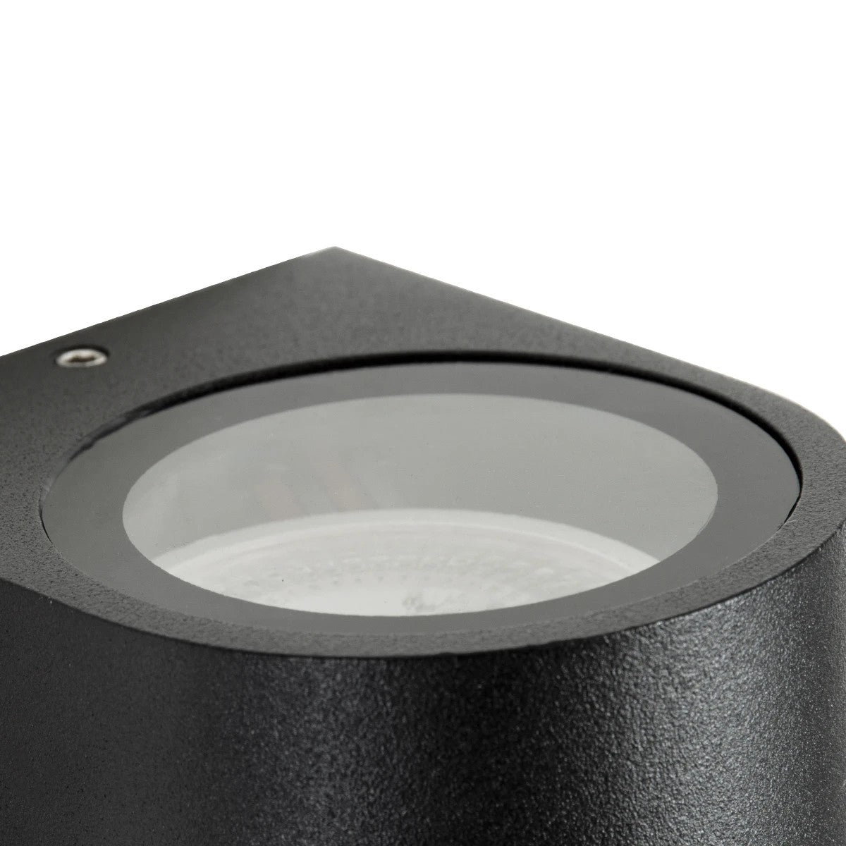 kelvo® MURANO KLV-101-0012 Φωτιστικό Τοίχου / Απλίκα για Λάμπα MR16 με Ντουί GU10 AC 220-240V Αδιάβροχο IP65 - Μαύρο Ματ - Μ8 x Π8 x Υ7cm