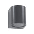 kelvo® MURANO KLV-101-0013 Φωτιστικό Τοίχου / Απλίκα για Λάμπα MR16 με Ντουί GU10 AC 220-240V Αδιάβροχο IP65 - Γκρι Ανθρακί Ματ - Μ8 x Π8 x Υ7cm - ledmania.gr