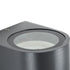 kelvo® MURANO KLV-101-0013 Φωτιστικό Τοίχου / Απλίκα για Λάμπα MR16 με Ντουί GU10 AC 220-240V Αδιάβροχο IP65 - Γκρι Ανθρακί Ματ - Μ8 x Π8 x Υ7cm - ledmania.gr