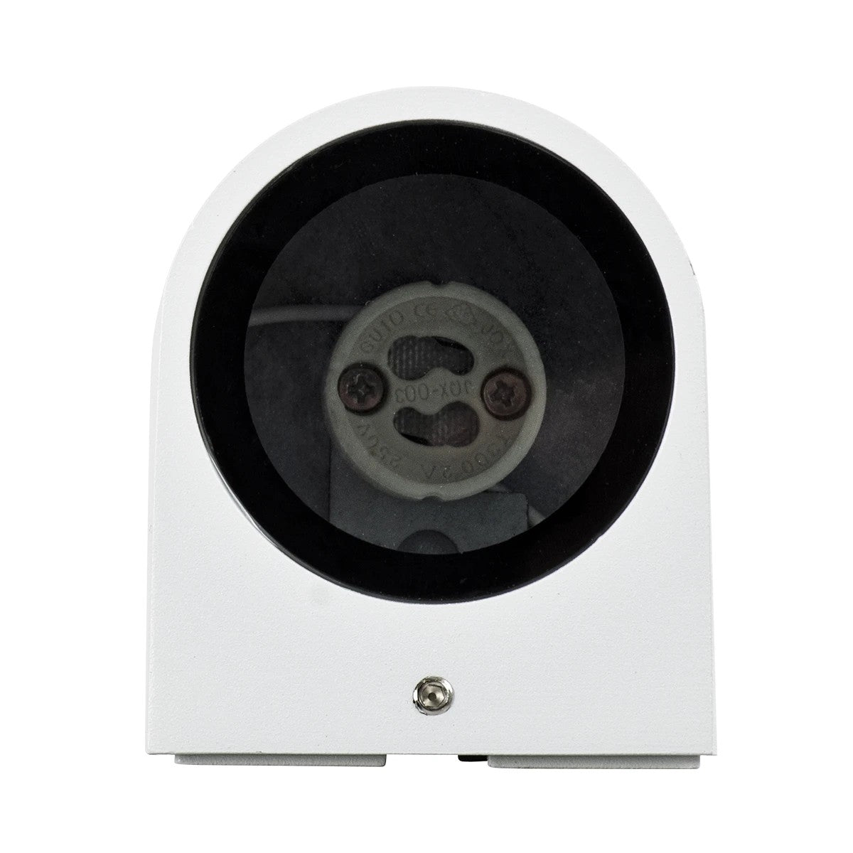 kelvo® MURANO KLV-101-0014 Φωτιστικό Τοίχου / Απλίκα για Λάμπα MR16 με Ντουί GU10 AC 220-240V Αδιάβροχο IP65 - Λευκό Ματ - Μ8 x Π8 x Υ7cm - ledmania.gr