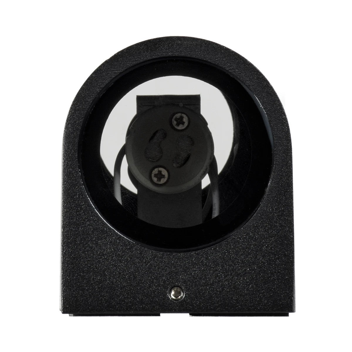 kelvo® MURANO KLV-101-0015 Φωτιστικό Τοίχου / Απλίκα για 2 Λάμπες MR16 με Ντουί GU10 AC 220-240V Αδιάβροχο IP65 - Μαύρο Ματ - Μ8 x Π8 x Υ15cm - ledmania.gr