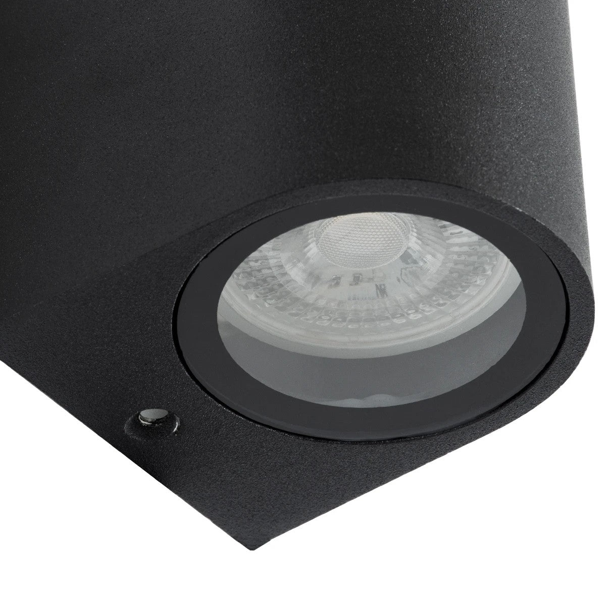 kelvo® MURANO KLV-101-0015 Φωτιστικό Τοίχου / Απλίκα για 2 Λάμπες MR16 με Ντουί GU10 AC 220-240V Αδιάβροχο IP65 - Μαύρο Ματ - Μ8 x Π8 x Υ15cm - ledmania.gr