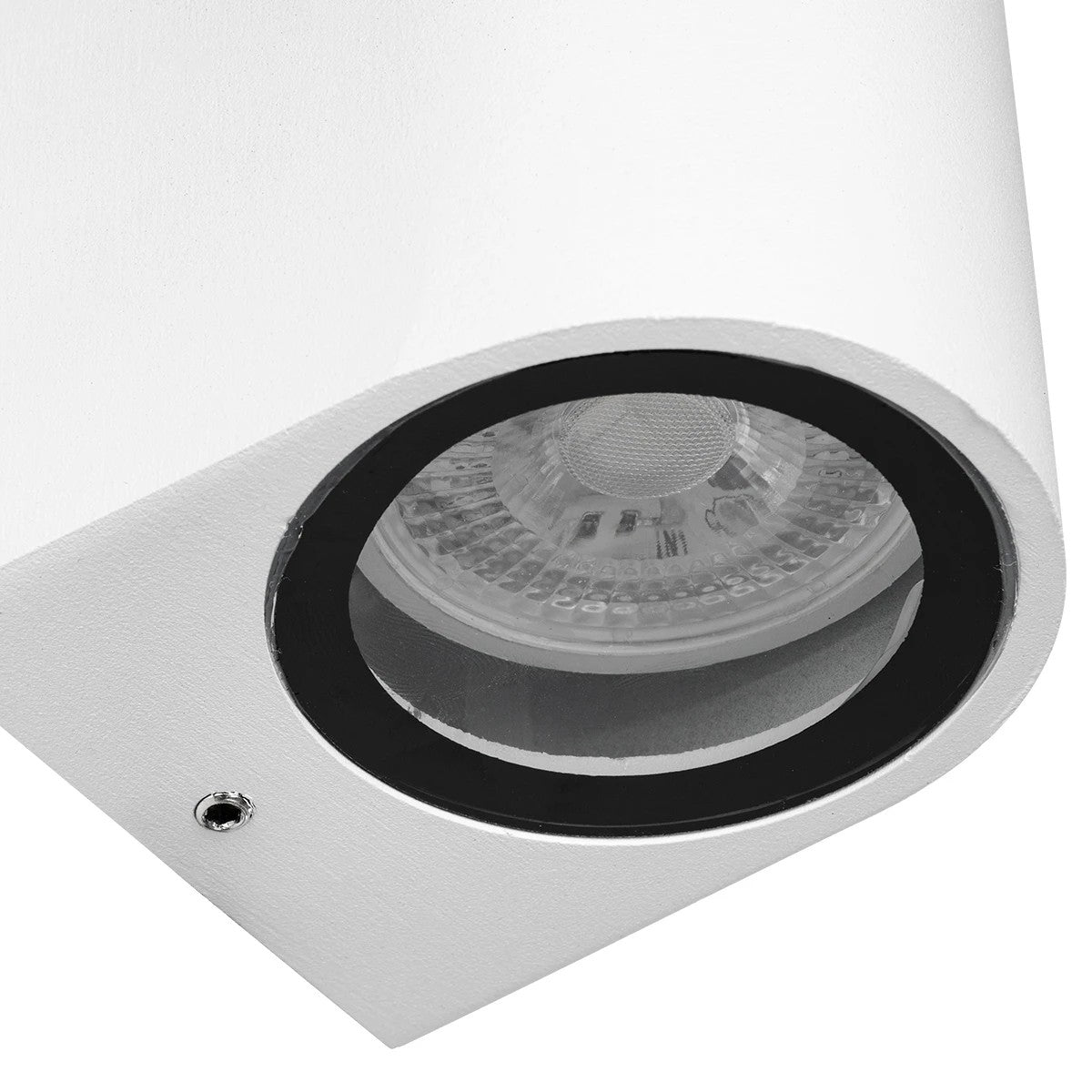 kelvo® MURANO KLV-101-0017 Φωτιστικό Τοίχου / Απλίκα για 2 Λάμπες MR16 με Ντουί GU10 AC 220-240V Αδιάβροχο IP65 - Λευκό Ματ - Μ8 x Π8 x Υ15cm - ledmania.gr