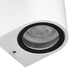 kelvo® MURANO KLV-101-0017 Φωτιστικό Τοίχου / Απλίκα για 2 Λάμπες MR16 με Ντουί GU10 AC 220-240V Αδιάβροχο IP65 - Λευκό Ματ - Μ8 x Π8 x Υ15cm - ledmania.gr