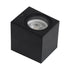 kelvo® BURANO KLV-101-0018 Φωτιστικό Τοίχου / Απλίκα για Λάμπα MR16 με Ντουί GU10 AC 220-240V Αδιάβροχο IP65 - Μαύρο Ματ - Μ8 x Π8 x Υ7cm - ledmania.gr