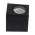 kelvo® BURANO KLV-101-0018 Φωτιστικό Τοίχου / Απλίκα για Λάμπα MR16 με Ντουί GU10 AC 220-240V Αδιάβροχο IP65 - Μαύρο Ματ - Μ8 x Π8 x Υ7cm - ledmania.gr
