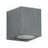 kelvo® BURANO KLV-101-0019 Φωτιστικό Τοίχου / Απλίκα για Λάμπα MR16 με Ντουί GU10 AC 220-240V Αδιάβροχο IP65 - Γκρι Ανθρακί Ματ - Μ8 x Π8 x Υ7cm