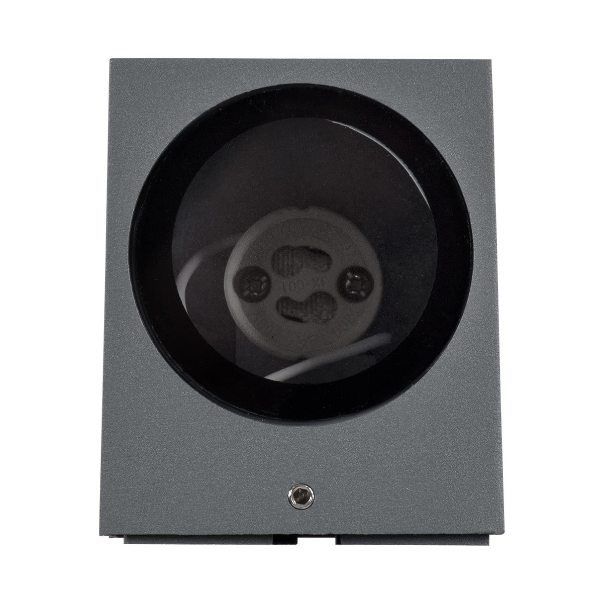 kelvo® BURANO KLV-101-0019 Φωτιστικό Τοίχου / Απλίκα για Λάμπα MR16 με Ντουί GU10 AC 220-240V Αδιάβροχο IP65 - Γκρι Ανθρακί Ματ - Μ8 x Π8 x Υ7cm