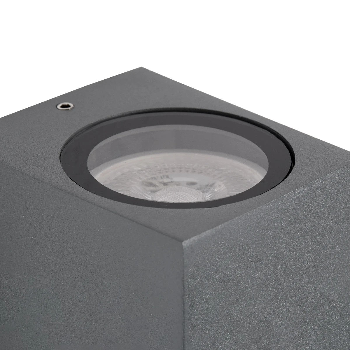 kelvo® BURANO KLV-101-0019 Φωτιστικό Τοίχου / Απλίκα για Λάμπα MR16 με Ντουί GU10 AC 220-240V Αδιάβροχο IP65 - Γκρι Ανθρακί Ματ - Μ8 x Π8 x Υ7cm