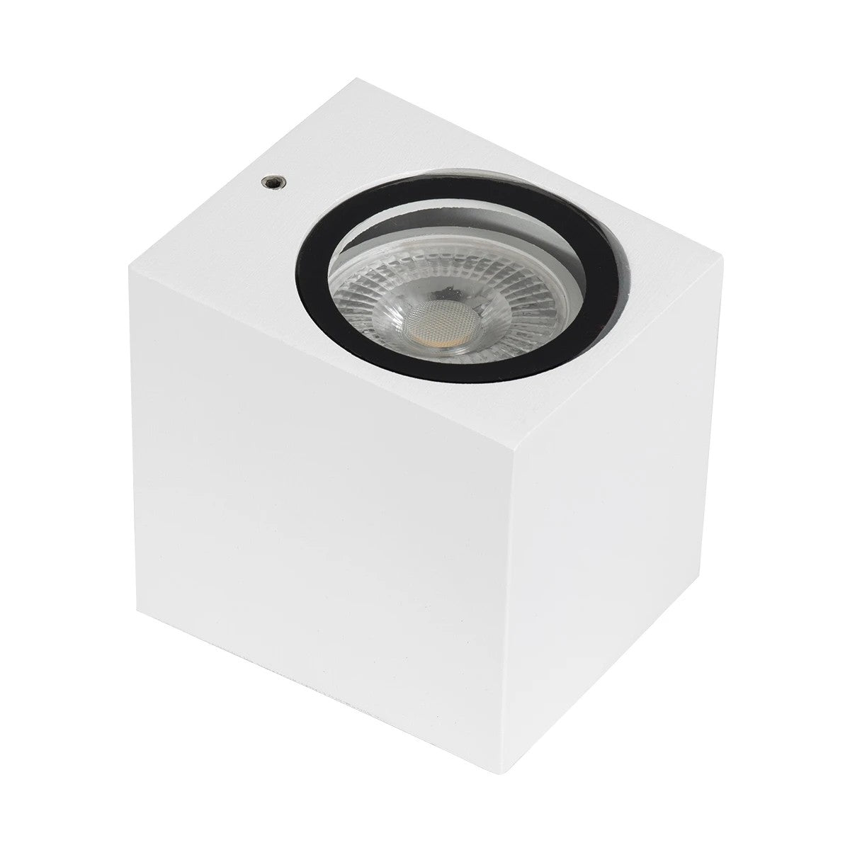 kelvo® BURANO KLV-101-0020 Φωτιστικό Τοίχου / Απλίκα για Λάμπα MR16 με Ντουί GU10 AC 220-240V Αδιάβροχο IP65 - Λευκό Ματ - Μ8 x Π8 x Υ7cm