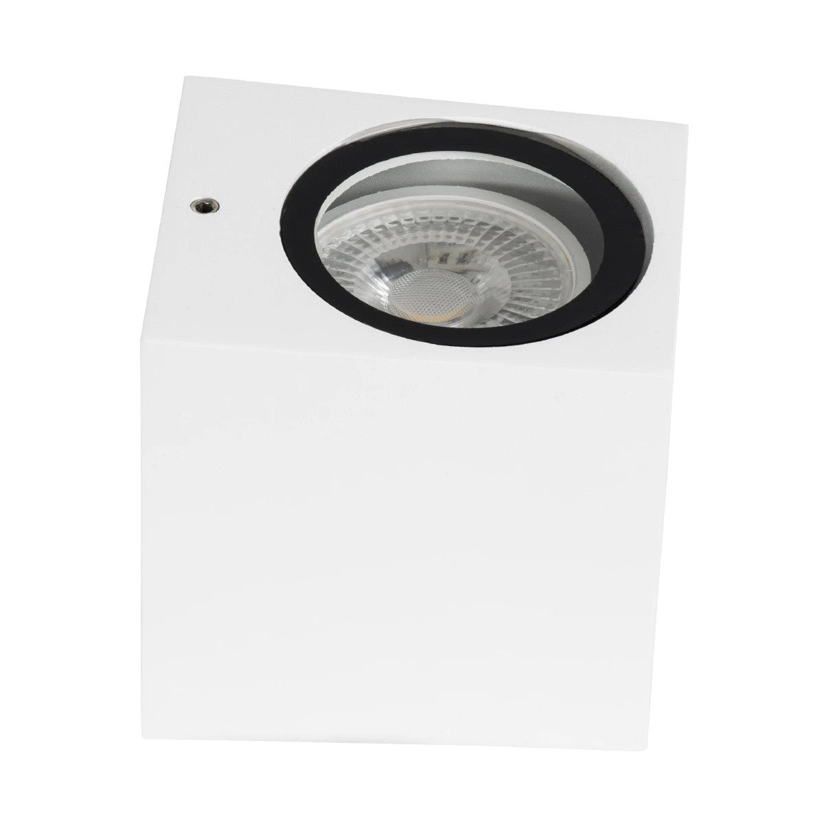 kelvo® BURANO KLV-101-0020 Φωτιστικό Τοίχου / Απλίκα για Λάμπα MR16 με Ντουί GU10 AC 220-240V Αδιάβροχο IP65 - Λευκό Ματ - Μ8 x Π8 x Υ7cm