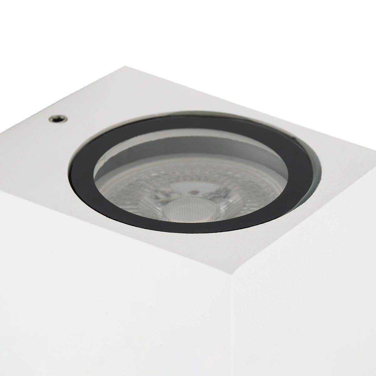 kelvo® BURANO KLV-101-0020 Φωτιστικό Τοίχου / Απλίκα για Λάμπα MR16 με Ντουί GU10 AC 220-240V Αδιάβροχο IP65 - Λευκό Ματ - Μ8 x Π8 x Υ7cm