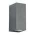 kelvo® BURANO KLV-101-0022 Φωτιστικό Τοίχου / Απλίκα για 2 Λάμπες MR16 με Ντουί GU10 AC 220-240V Αδιάβροχο IP65 - Γκρι Ανθρακί Ματ - Μ8 x Π8 x Υ15cm