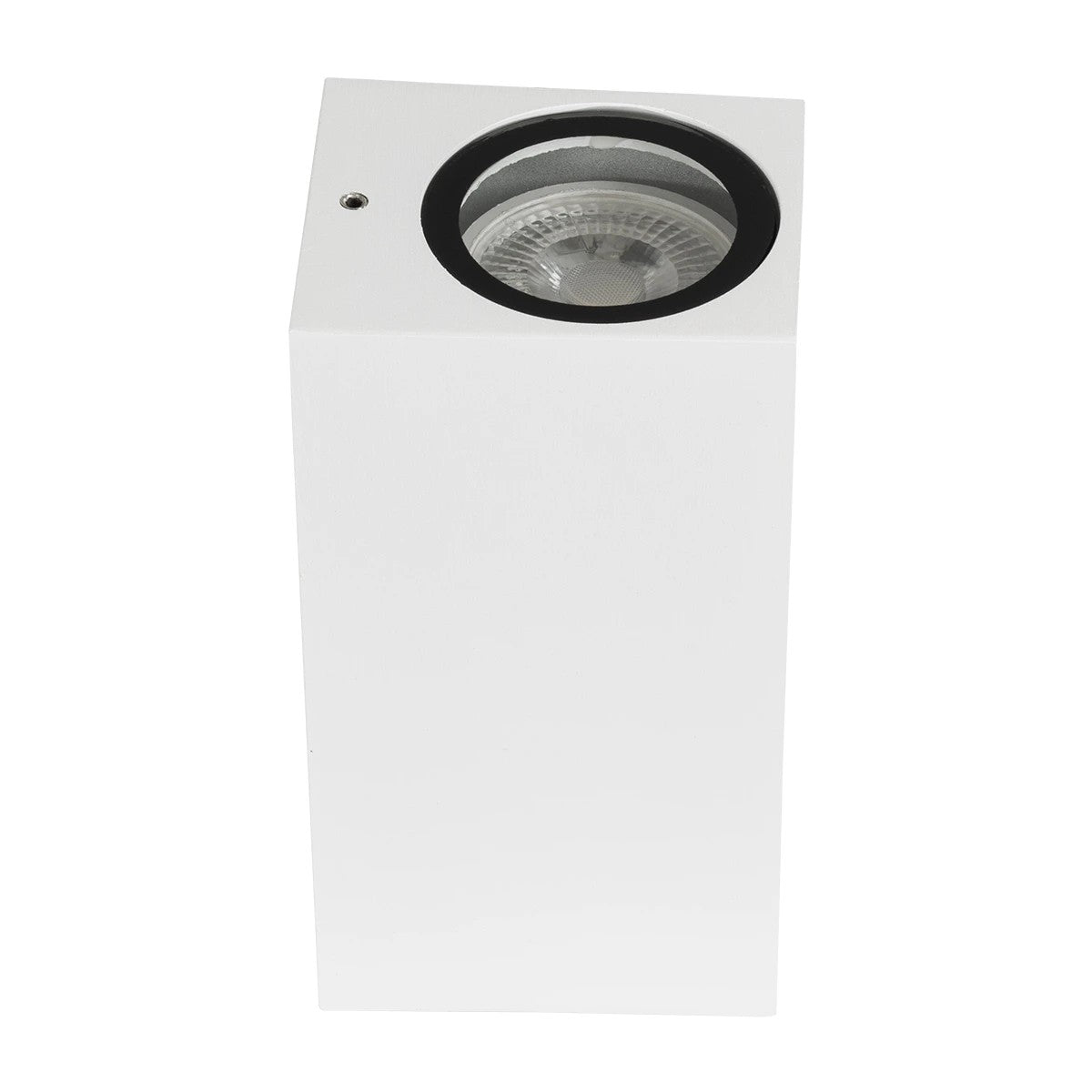 kelvo® BURANO KLV-101-0023 Φωτιστικό Τοίχου / Απλίκα για 2 Λάμπες MR16 με Ντουί GU10 AC 220-240V Αδιάβροχο IP65 - Λευκό Ματ - Μ8 x Π8 x Υ15cm - ledmania.gr