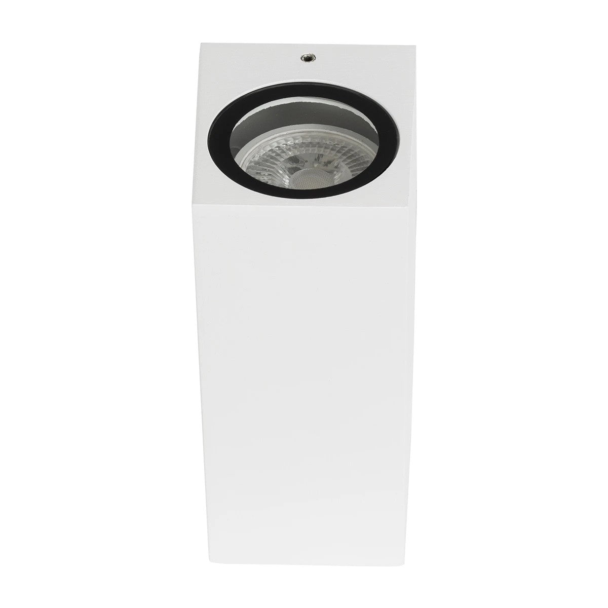kelvo® BURANO KLV-101-0023 Φωτιστικό Τοίχου / Απλίκα για 2 Λάμπες MR16 με Ντουί GU10 AC 220-240V Αδιάβροχο IP65 - Λευκό Ματ - Μ8 x Π8 x Υ15cm - ledmania.gr
