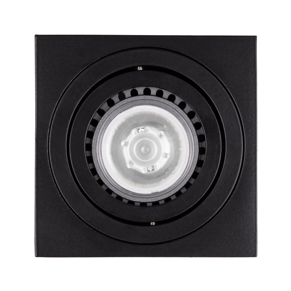 kelvo® AKIRA KLV-101-0028 Κινούμενο Φωτιστικό Downlight Σποτ για Λάμπα MR16 με Ντουί GU10 AC 220-240V IP20 - Μαύρο Ματ - Μ8 x Π8 x Υ10cm - ledmania.gr