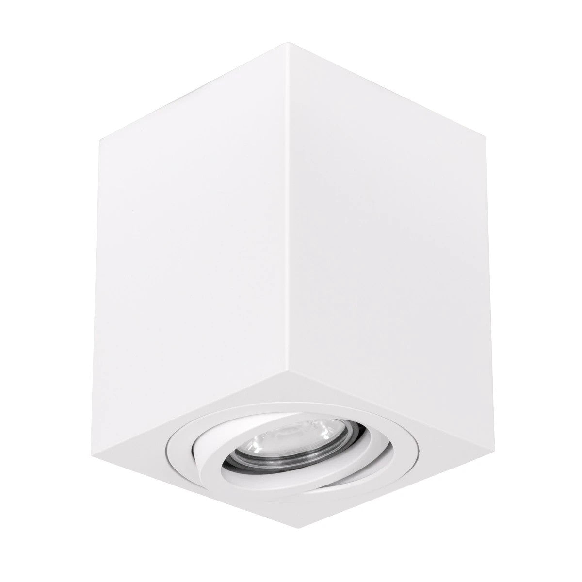 kelvo® AKIRA KLV-101-0029 Κινούμενο Φωτιστικό Downlight Σποτ για Λάμπα MR16 με Ντουί GU10 AC 220-240V IP20 - Λευκό Ματ - Μ8 x Π8 x Υ10cm - ledmania.gr
