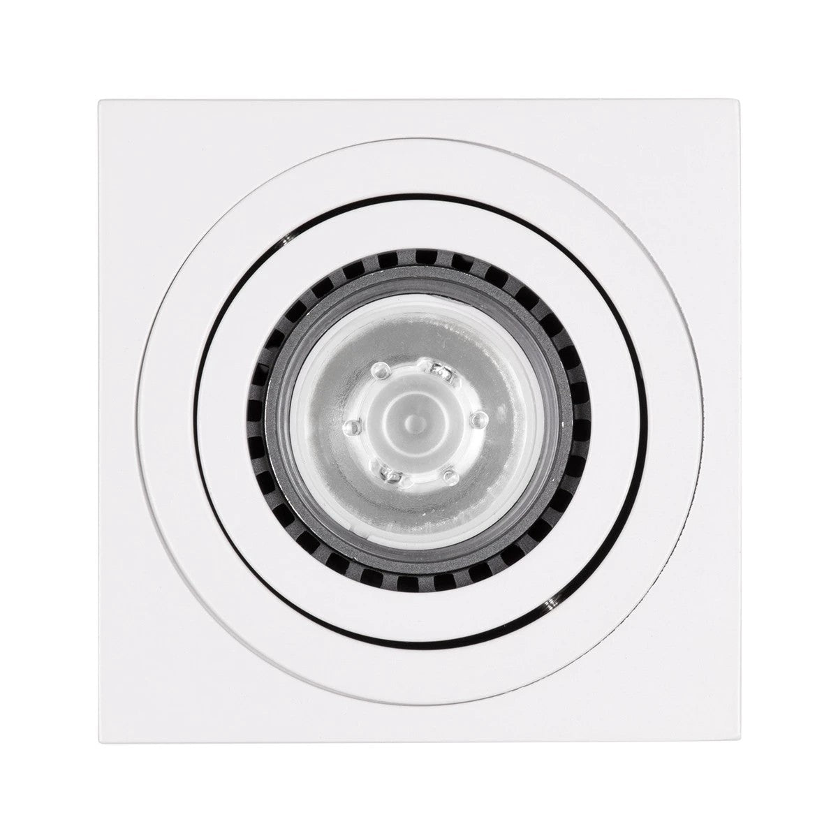 kelvo® AKIRA KLV-101-0029 Κινούμενο Φωτιστικό Downlight Σποτ για Λάμπα MR16 με Ντουί GU10 AC 220-240V IP20 - Λευκό Ματ - Μ8 x Π8 x Υ10cm - ledmania.gr
