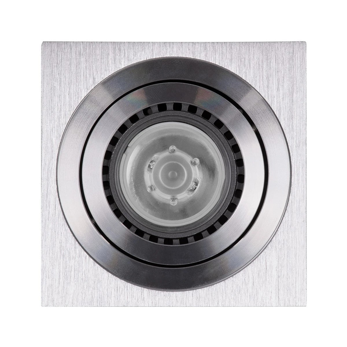 kelvo® AKIRA KLV-101-0030 Κινούμενο Φωτιστικό Downlight Σποτ για Λάμπα MR16 με Ντουί GU10 AC 220-240V IP20 - Νίκελ Βούρτσας - Μ8 x Π8 x Υ10cm - ledmania.gr