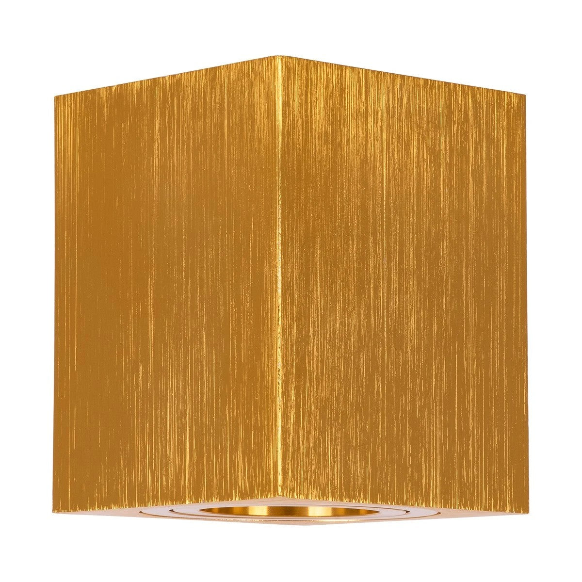 kelvo® AKIRA KLV-101-0031 Κινούμενο Φωτιστικό Downlight Σποτ για Λάμπα MR16 με Ντουί GU10 AC 220-240V IP20 - Χρυσό Βούρτσας - Μ8 x Π8 x Υ10cm - ledmania.gr