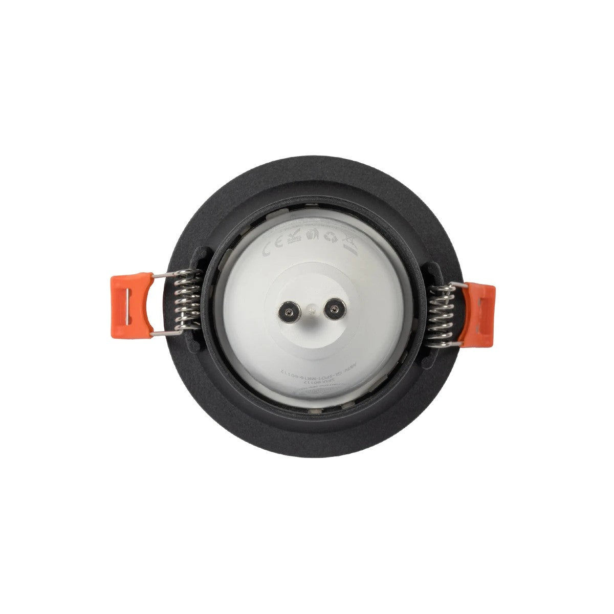 kelvo® DELTA KLV-101-0032 Χωνευτό Φωτιστικό Downlight Σποτ για Λάμπα MR16 με Ντουί GU10 AC 220-240V IP20 - Μαύρο Ματ - Μ8.5 x Π8.5 x Υ3.5cm / Q7.5cm - ledmania.gr
