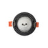 kelvo® DELTA KLV-101-0032 Χωνευτό Φωτιστικό Downlight Σποτ για Λάμπα MR16 με Ντουί GU10 AC 220-240V IP20 - Μαύρο Ματ - Μ8.5 x Π8.5 x Υ3.5cm / Q7.5cm - ledmania.gr