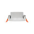 kelvo® DELTA KLV-101-0033 Χωνευτό Φωτιστικό Downlight Σποτ για Λάμπα MR16 με Ντουί GU10 AC 220-240V IP20 - Λευκό Ματ - Μ8.5 x Π8.5 x Υ3.5cm / Q7.5cm - ledmania.gr