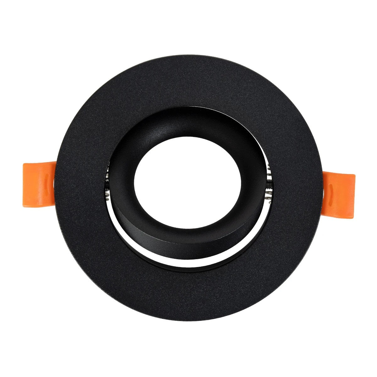 kelvo® OMEGA KLV-101-0036 Χωνευτό Κινούμενο Φωτιστικό Downlight Σποτ για Λάμπα MR16 με Ντουί GU10 AC 220-240V IP20 - Μαύρο Ματ - Μ10.5 x Π10.5 x Υ2.2cm / Q7.5cm - ledmania.gr