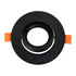 kelvo® OMEGA KLV-101-0036 Χωνευτό Κινούμενο Φωτιστικό Downlight Σποτ για Λάμπα MR16 με Ντουί GU10 AC 220-240V IP20 - Μαύρο Ματ - Μ10.5 x Π10.5 x Υ2.2cm / Q7.5cm - ledmania.gr