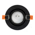 kelvo® OMEGA KLV-101-0036 Χωνευτό Κινούμενο Φωτιστικό Downlight Σποτ για Λάμπα MR16 με Ντουί GU10 AC 220-240V IP20 - Μαύρο Ματ - Μ10.5 x Π10.5 x Υ2.2cm / Q7.5cm - ledmania.gr