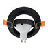 kelvo® OMEGA KLV-101-0036 Χωνευτό Κινούμενο Φωτιστικό Downlight Σποτ για Λάμπα MR16 με Ντουί GU10 AC 220-240V IP20 - Μαύρο Ματ - Μ10.5 x Π10.5 x Υ2.2cm / Q7.5cm - ledmania.gr
