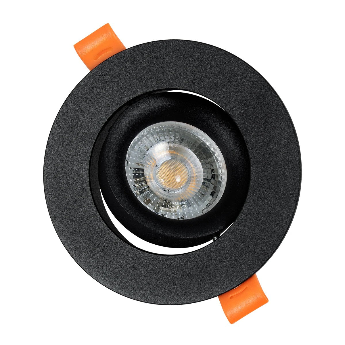 kelvo® OMEGA KLV-101-0036 Χωνευτό Κινούμενο Φωτιστικό Downlight Σποτ για Λάμπα MR16 με Ντουί GU10 AC 220-240V IP20 - Μαύρο Ματ - Μ10.5 x Π10.5 x Υ2.2cm / Q7.5cm - ledmania.gr