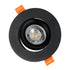 kelvo® OMEGA KLV-101-0036 Χωνευτό Κινούμενο Φωτιστικό Downlight Σποτ για Λάμπα MR16 με Ντουί GU10 AC 220-240V IP20 - Μαύρο Ματ - Μ10.5 x Π10.5 x Υ2.2cm / Q7.5cm - ledmania.gr