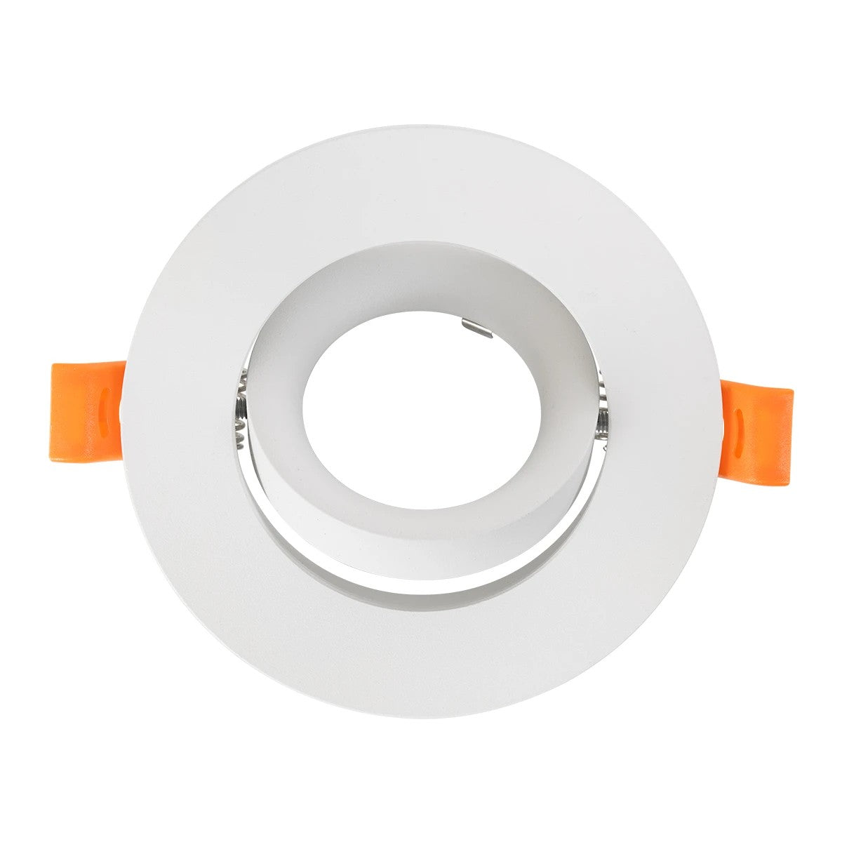 kelvo® OMEGA KLV-101-0037 Χωνευτό Κινούμενο Φωτιστικό Downlight Σποτ για Λάμπα MR16 με Ντουί GU10 AC 220-240V IP20 - Λευκό Ματ - Μ10.5 x Π10.5 x Υ2.2cm / Q7.5cm - ledmania.gr