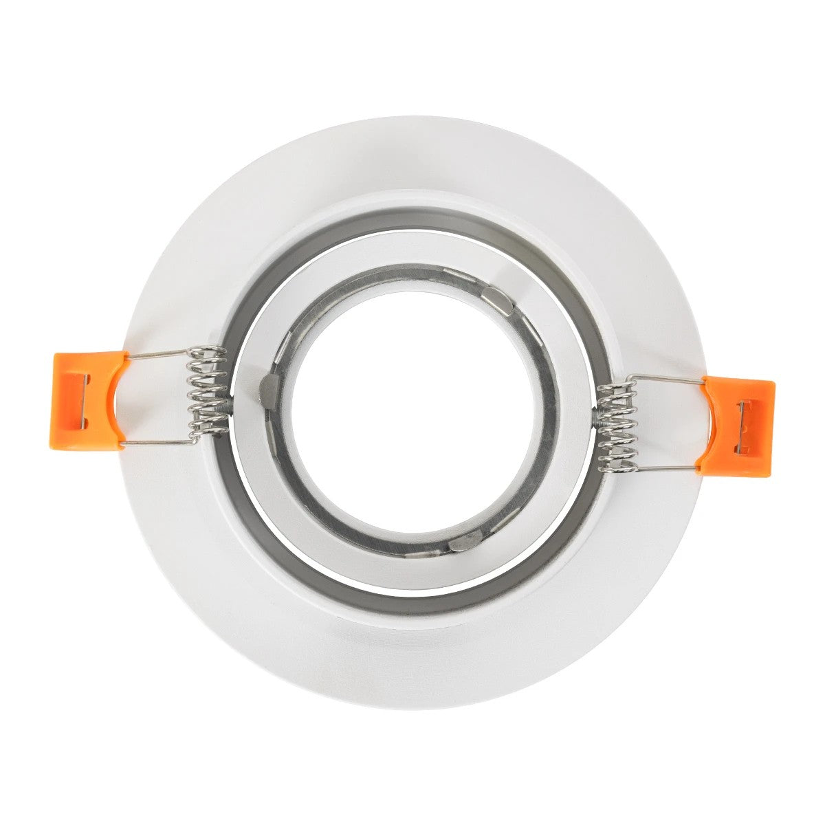 kelvo® OMEGA KLV-101-0037 Χωνευτό Κινούμενο Φωτιστικό Downlight Σποτ για Λάμπα MR16 με Ντουί GU10 AC 220-240V IP20 - Λευκό Ματ - Μ10.5 x Π10.5 x Υ2.2cm / Q7.5cm - ledmania.gr
