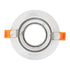 kelvo® OMEGA KLV-101-0037 Χωνευτό Κινούμενο Φωτιστικό Downlight Σποτ για Λάμπα MR16 με Ντουί GU10 AC 220-240V IP20 - Λευκό Ματ - Μ10.5 x Π10.5 x Υ2.2cm / Q7.5cm - ledmania.gr