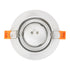 kelvo® OMEGA KLV-101-0037 Χωνευτό Κινούμενο Φωτιστικό Downlight Σποτ για Λάμπα MR16 με Ντουί GU10 AC 220-240V IP20 - Λευκό Ματ - Μ10.5 x Π10.5 x Υ2.2cm / Q7.5cm - ledmania.gr