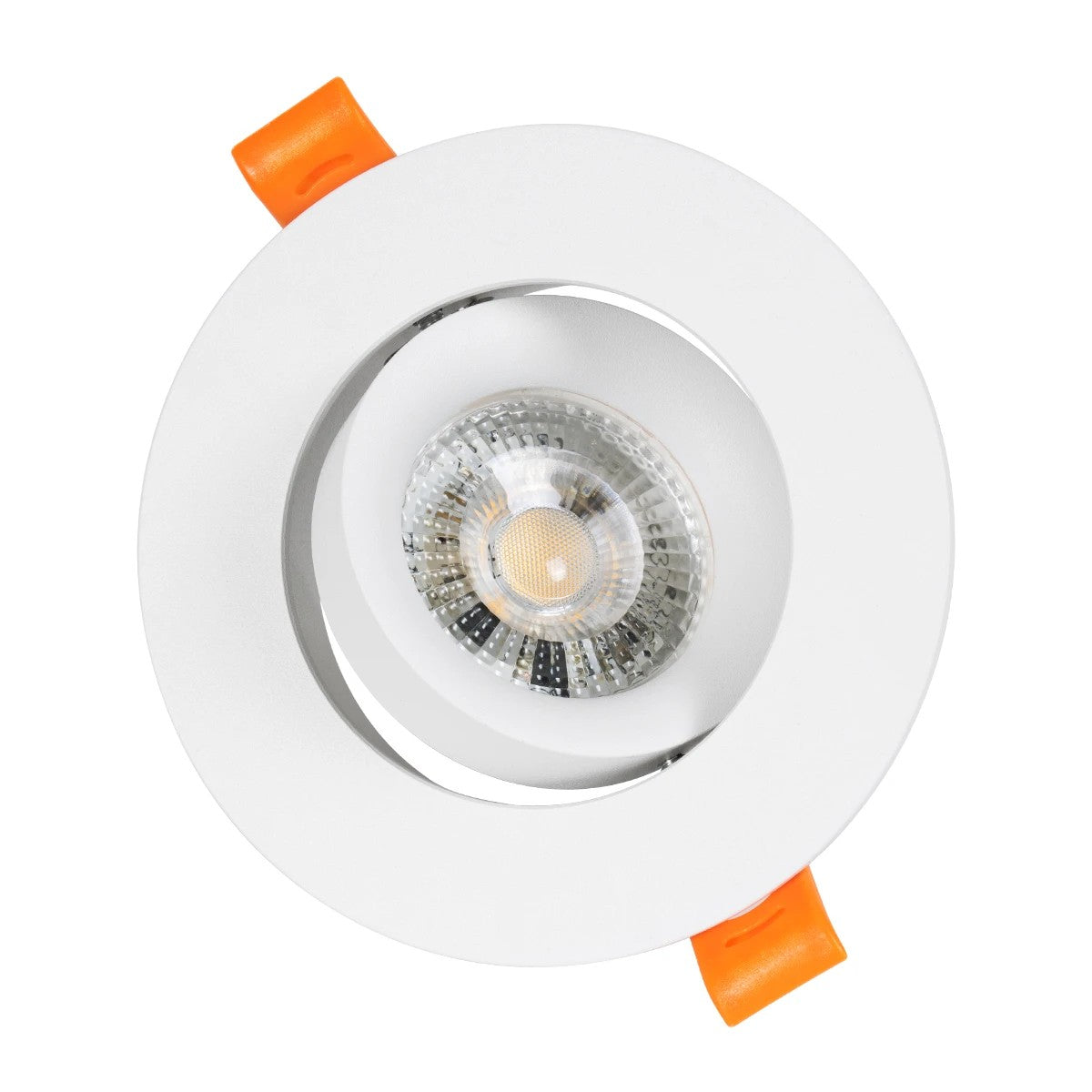 kelvo® OMEGA KLV-101-0037 Χωνευτό Κινούμενο Φωτιστικό Downlight Σποτ για Λάμπα MR16 με Ντουί GU10 AC 220-240V IP20 - Λευκό Ματ - Μ10.5 x Π10.5 x Υ2.2cm / Q7.5cm - ledmania.gr