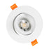 kelvo® OMEGA KLV-101-0037 Χωνευτό Κινούμενο Φωτιστικό Downlight Σποτ για Λάμπα MR16 με Ντουί GU10 AC 220-240V IP20 - Λευκό Ματ - Μ10.5 x Π10.5 x Υ2.2cm / Q7.5cm - ledmania.gr