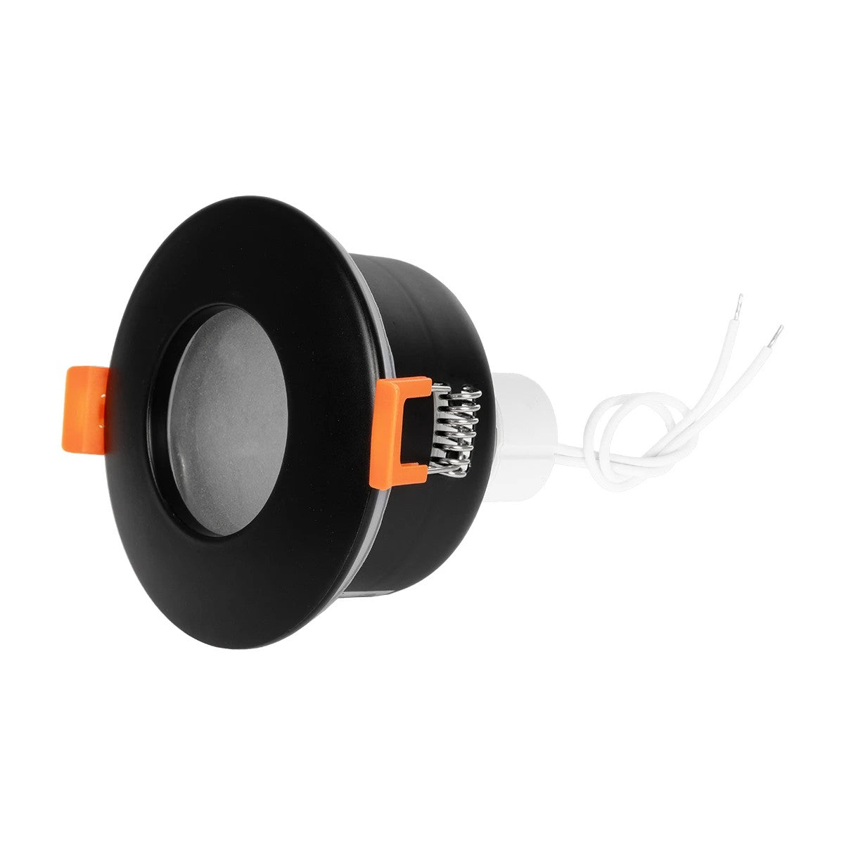 kelvo® KAPA KLV-101-0038 Χωνευτό Φωτιστικό Downlight Σποτ Μπάνιου για Λάμπα MR16 με Ντουί GU10 AC 220-240V Αδιάβροχο IP65 - Μαύρο Ματ - Μ8.5 x Π8.5 x Υ4.2cm / Q7.5cm - ledmania.gr