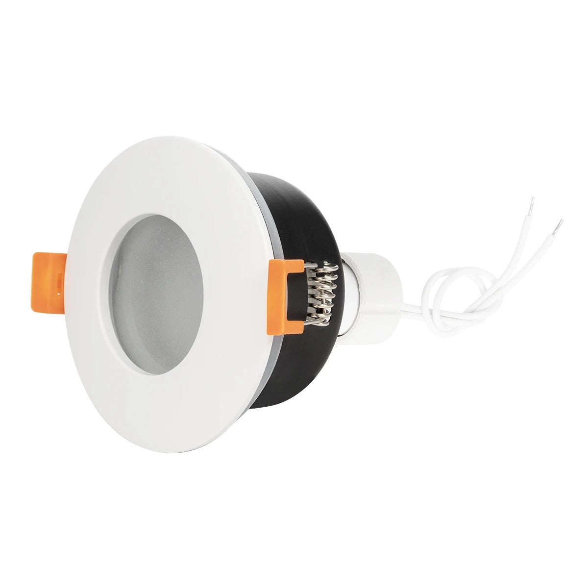 kelvo® KAPA KLV-101-0039 Χωνευτό Φωτιστικό Downlight Σποτ Μπάνιου για Λάμπα MR16 με Ντουί GU10 AC 220-240V Αδιάβροχο IP65 - Λευκό Ματ - Μ8.5 x Π8.5 x Υ4.2cm / Q7.5cm - ledmania.gr