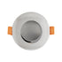 kelvo® KAPA KLV-101-0040 Χωνευτό Φωτιστικό Downlight Σποτ Μπάνιου για Λάμπα MR16 με Ντουί GU10 AC 220-240V Αδιάβροχο IP65 - Νίκελ Χρώμιο - Μ8.5 x Π8.5 x Υ4.2cm / Q7.5cm - ledmania.gr