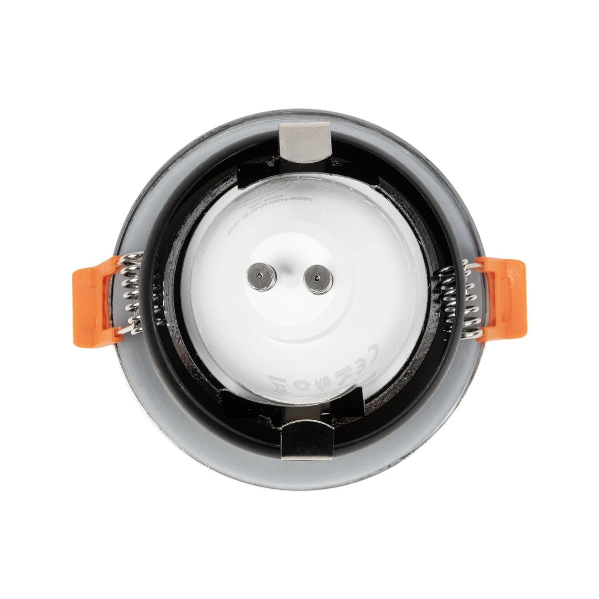 kelvo® KAPA KLV-101-0040 Χωνευτό Φωτιστικό Downlight Σποτ Μπάνιου για Λάμπα MR16 με Ντουί GU10 AC 220-240V Αδιάβροχο IP65 - Νίκελ Χρώμιο - Μ8.5 x Π8.5 x Υ4.2cm / Q7.5cm - ledmania.gr