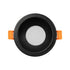kelvo® SIGMA KLV-101-0041 Χωνευτό Φωτιστικό Downlight Σποτ Μπάνιου για Λάμπα MR16 με Ντουί GU10 AC 220-240V Αδιάβροχο IP65 - Μαύρο Ματ - Μ8.5 x Π8.5 x Υ4.4cm / Q7.5cm - ledmania.gr