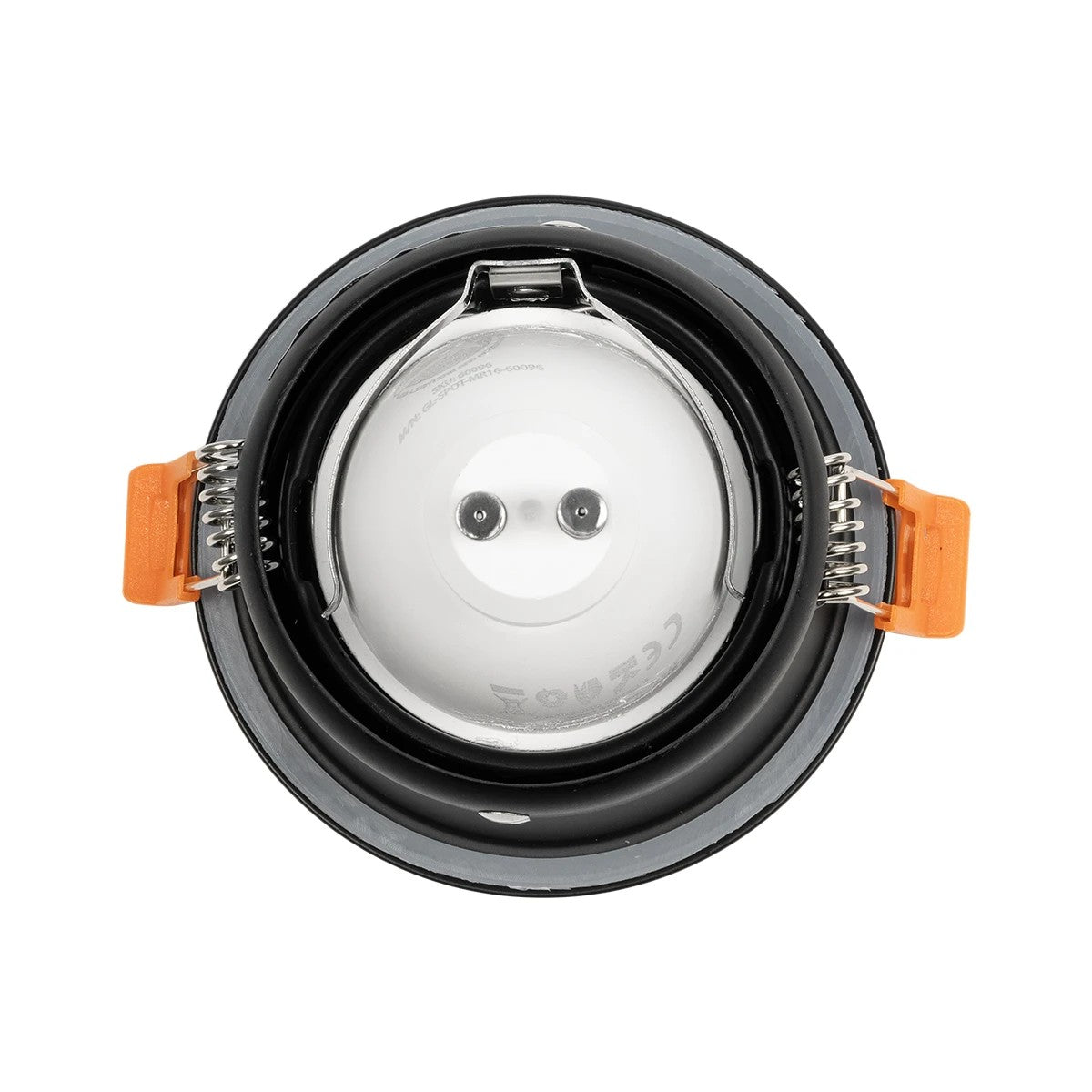 kelvo® SIGMA KLV-101-0041 Χωνευτό Φωτιστικό Downlight Σποτ Μπάνιου για Λάμπα MR16 με Ντουί GU10 AC 220-240V Αδιάβροχο IP65 - Μαύρο Ματ - Μ8.5 x Π8.5 x Υ4.4cm / Q7.5cm - ledmania.gr