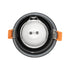 kelvo® SIGMA KLV-101-0041 Χωνευτό Φωτιστικό Downlight Σποτ Μπάνιου για Λάμπα MR16 με Ντουί GU10 AC 220-240V Αδιάβροχο IP65 - Μαύρο Ματ - Μ8.5 x Π8.5 x Υ4.4cm / Q7.5cm - ledmania.gr
