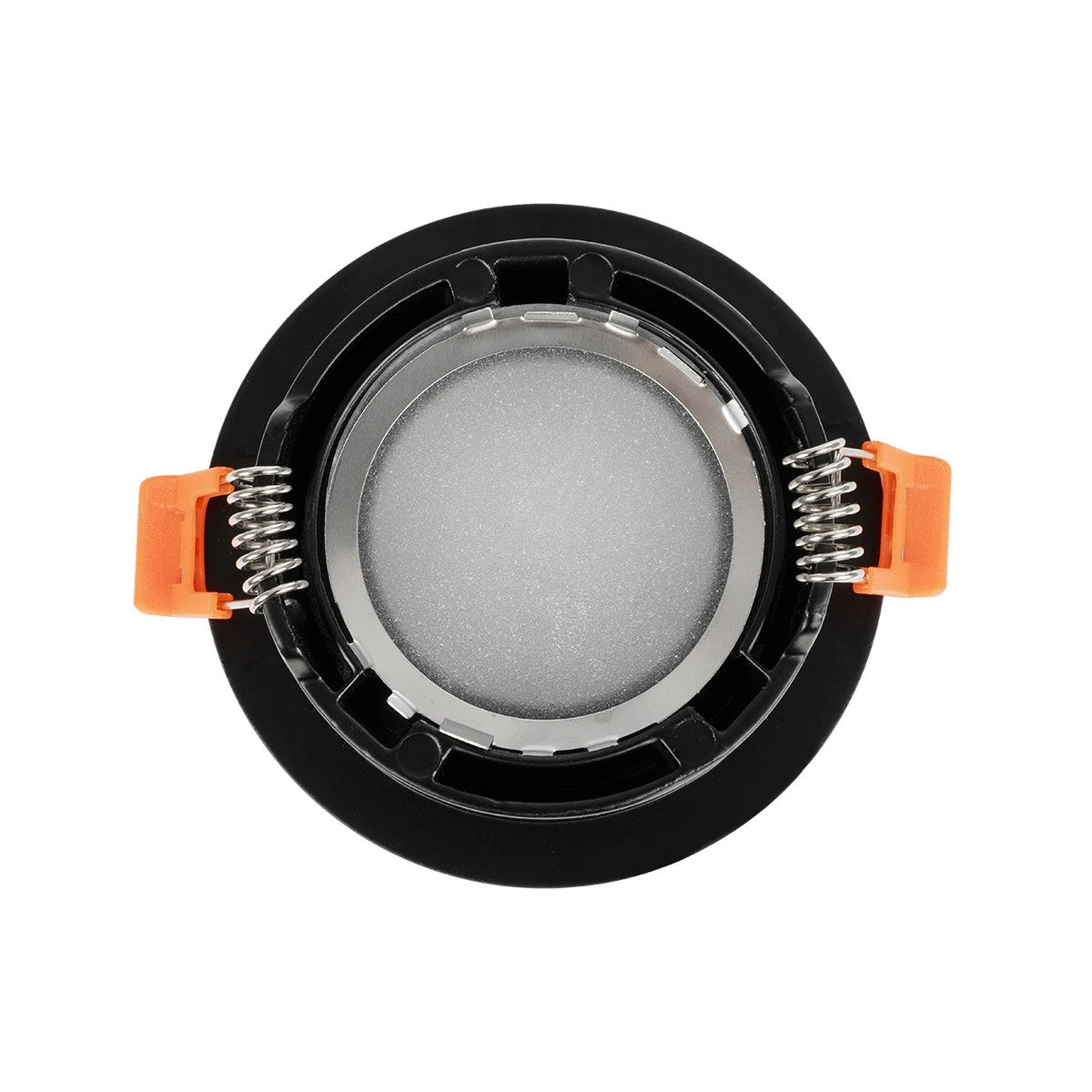 kelvo® LAMDA KLV-101-0044 Χωνευτό Φωτιστικό Downlight Σποτ Μπάνιου για Λάμπα MR16 με Ντουί GU10 AC 220-240V Αδιάβροχο IP65 - Μαύρο Ματ - Μ8.5 x Π8.5 x Υ3.5cm / Q7.5cm - ledmania.gr